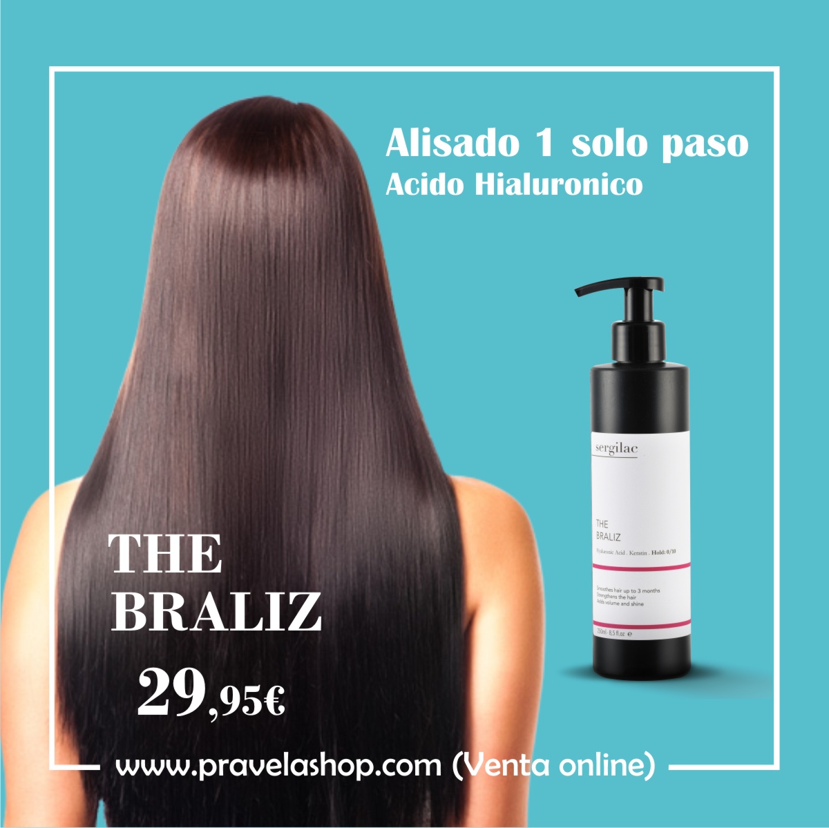 Alisado acido hialuronico y keratina | Para realizar en casa o peluqueria - The Braliz by Pravela Shop